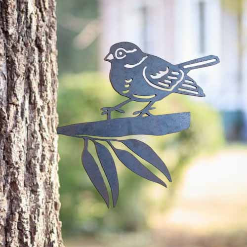 Robin on Tree Stake