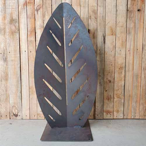 Cane Leaf Garden Sculpture - Single Large