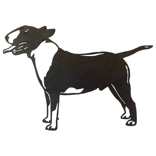 English Bull Terrier Silhouette Metal Art