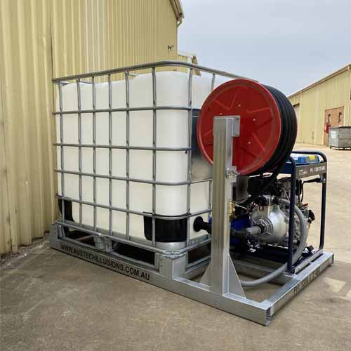 Fire Fighting Skid with Diesel Motor and Electric Start Side View 2