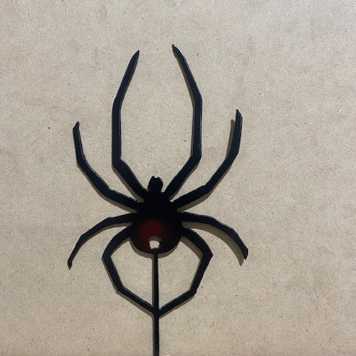 Red Back Spider Metal Wall Art - Small