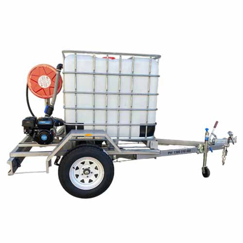 Firefighting Trailer Unit Licenced - with Unleaded Petrol Pump, Tank, Skid & Hose