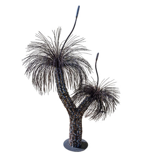 Grass Tree (Balgo Tree) 3D Metal Art Sculpture - Double Head Large