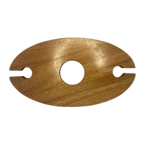 Wine Bottle & Glass Caddy - Solid Wood