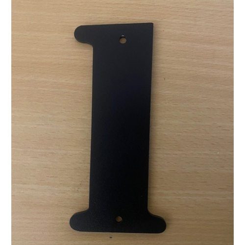 House Numbers – 150mm Aluminium, Powder Coated Black (Textured Finish) - 1