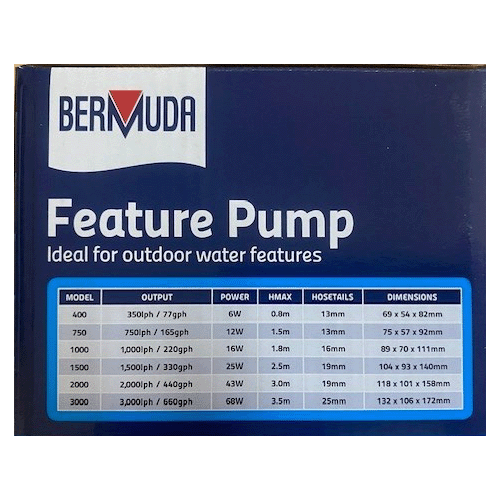 Bermuda Feature Pump 750 - Limited Stock
