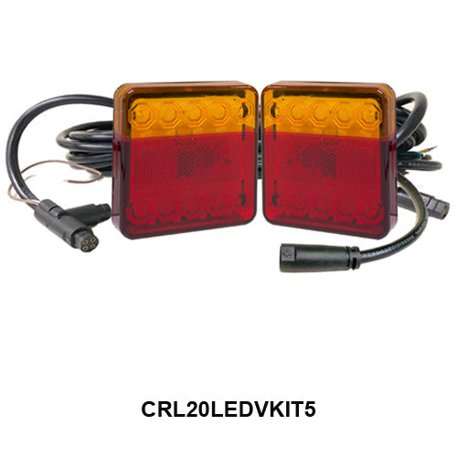 Trailer Lamp Kit - Left & Right Hand LED Combo - Stop/Tail/Indicator/License Plate