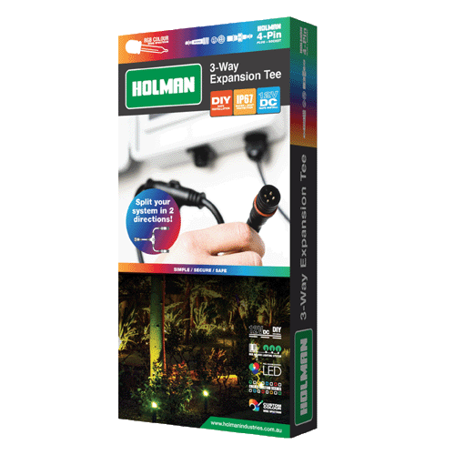 Holman 3-Way Expansion Tee - RGB 4 Pin - ALCRGB3T