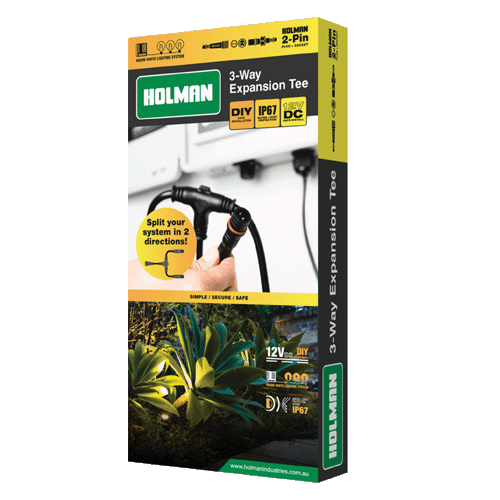 Holman 3-Way Expansion Tee - Cool White 2 Pin - ALCW3T
