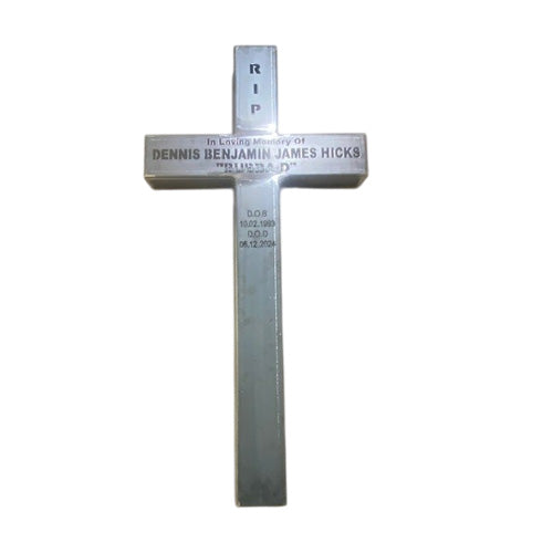 Memorial Crosses - Blank Raw Finish Metal