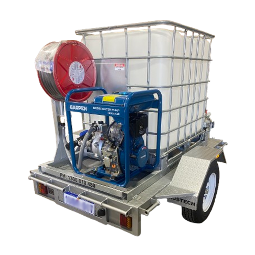 Brand New 7x4 Heavy-Duty Trailer with Removable Diesel Fire Skid – Proudly WA Made!