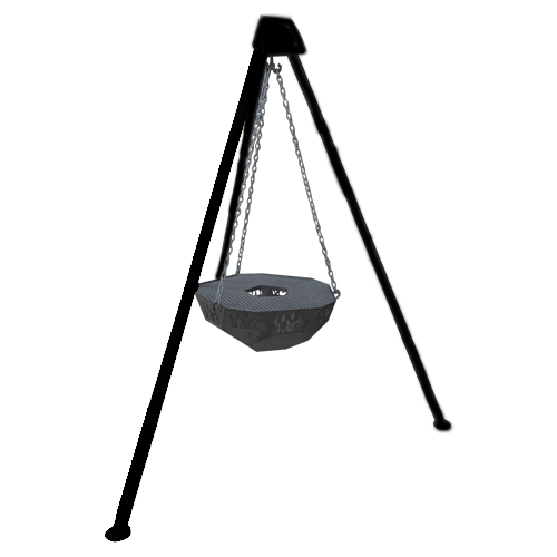 Fire Pit -The Inferno - Swinging - Powder Coated Frame