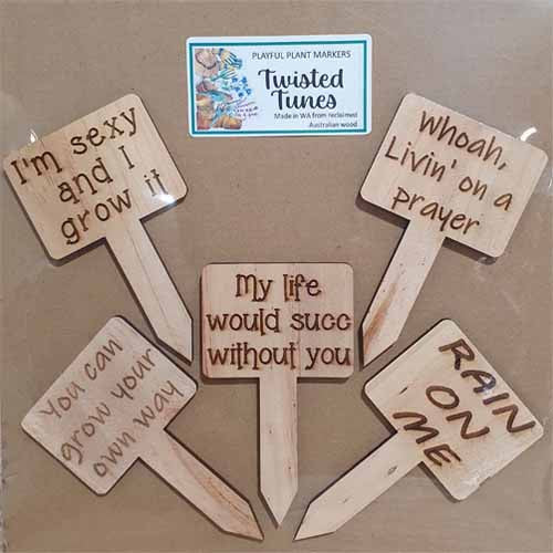 Playful Plant Markers - Twisted Tunes (A) - Set 5