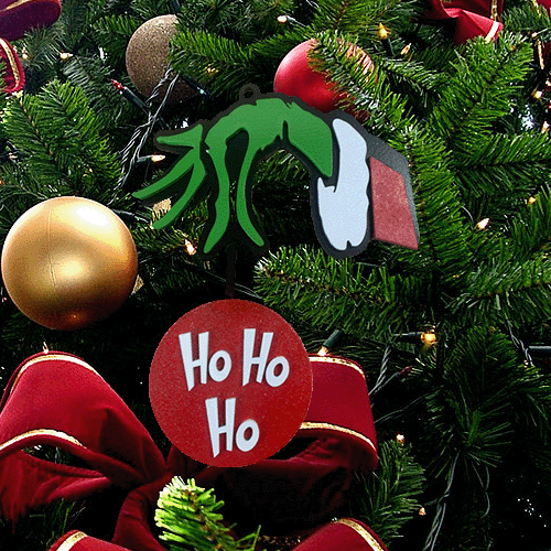 The Grinch Christmas Tree Ornament - Ho Ho Ho