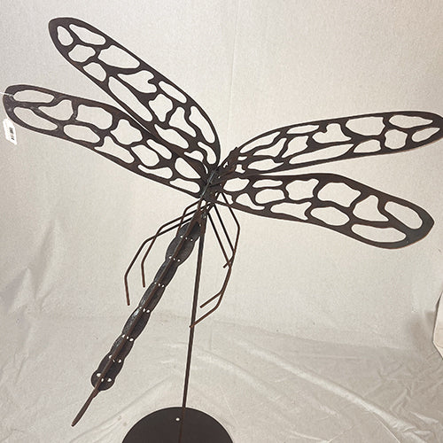 Dragonfly 3D on Stick on Round Base