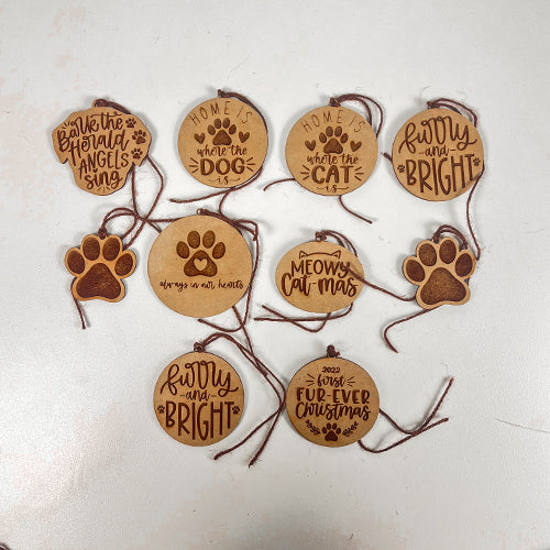 Christmas Tree Decorations - Dog & Cat - 11 Pack