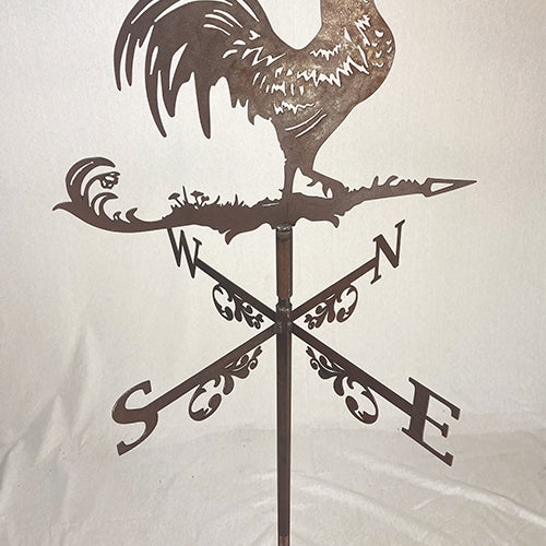 Rooster Weather Vane Metal Raw Finish