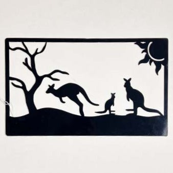 Outback Scene in Frame - Powder Coated Black - Wall Art