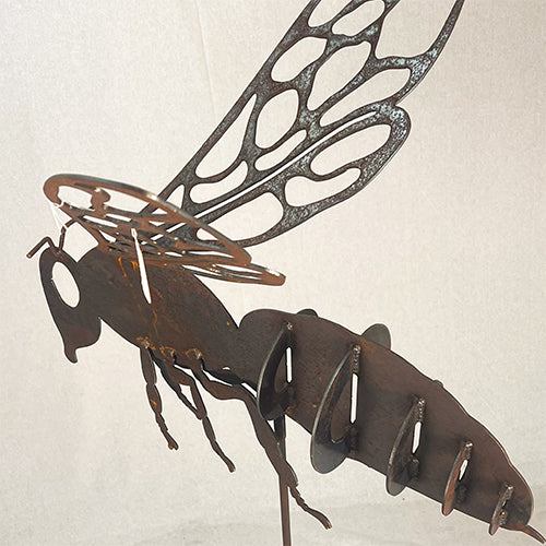 Bee on Stick Large 3D - on Round Base