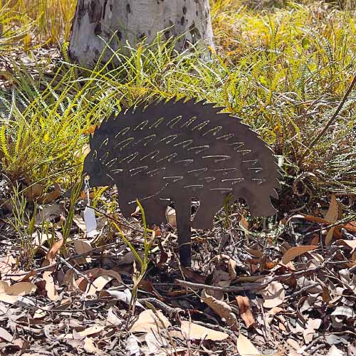 Echidna Garden Stake - Raw Finish