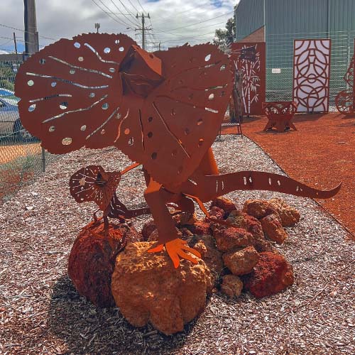 Frilled Neck Lizard Sculpture