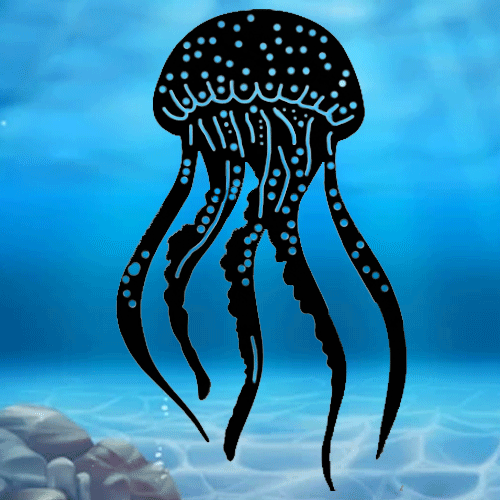 Jellyfish Metal Wall Art