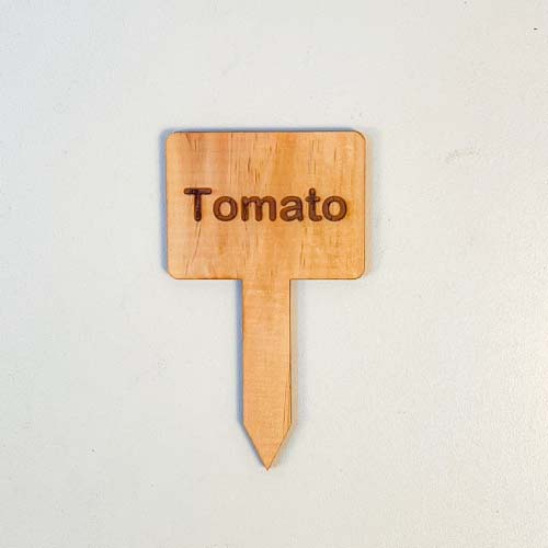 Wooden Plant Marker - Tomato