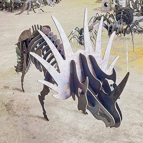 Triceratops Dinosaur Sculpture Medium