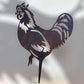 Rooster Metal Garden Stake 