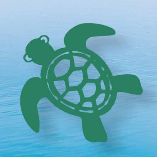 Turtle Small Wall Art - Green