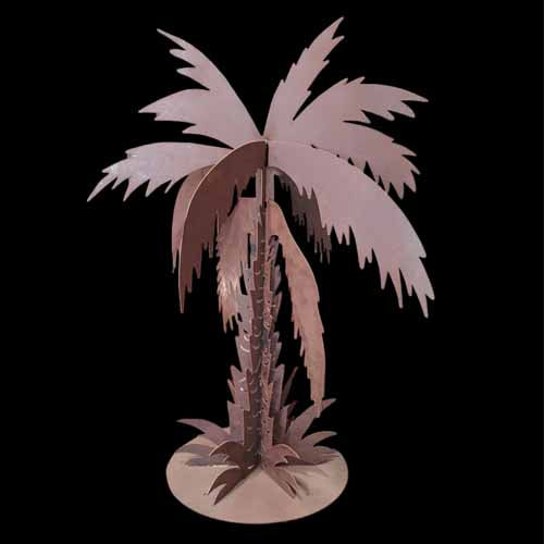 Palm Tree on Base Sculpture