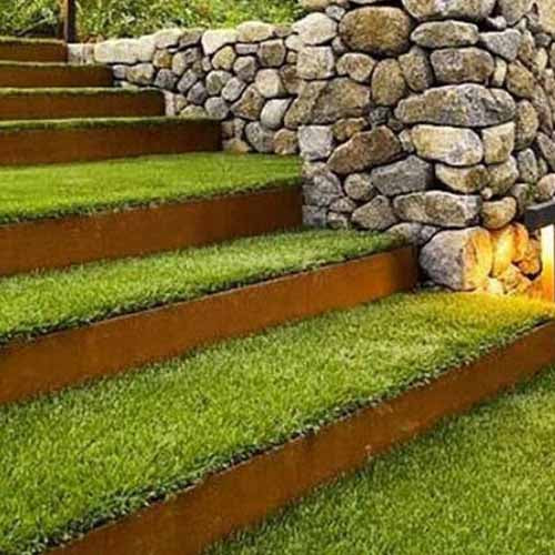 Corten Garden Edging - Garden Design