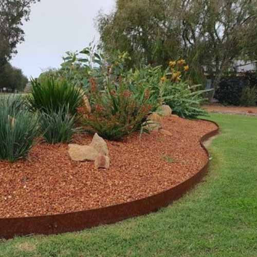 Corten Garden Edging - Garden Design