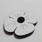 Poppy Magnet - White