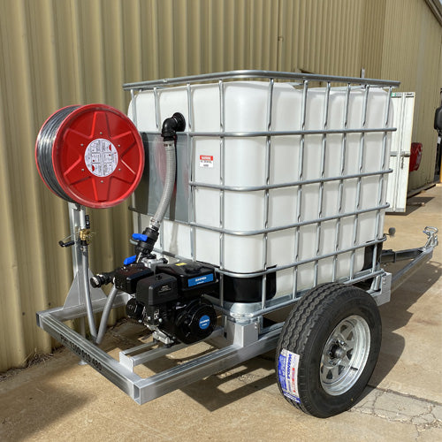 Fire Trailer Unit Unleaded Pump Back View