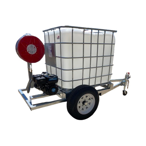 Firefighting Trailer Unit Unlicensed - 1000L Heavy Duty 6x4 with Unleaded Electric Start Pump