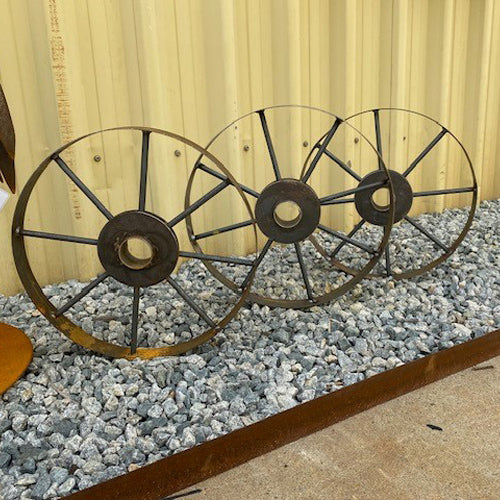Wagon Wheel - Replica Rusty 350-400mm Diameter Each