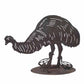Emu Feeding and Chicks on Round Base