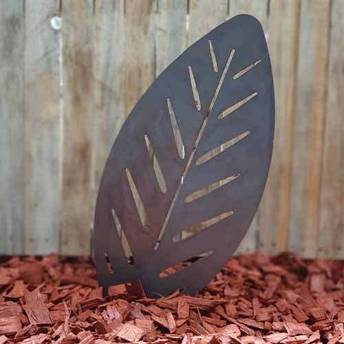 Cane Leaf Garden Sculpture - Single Medium - Right