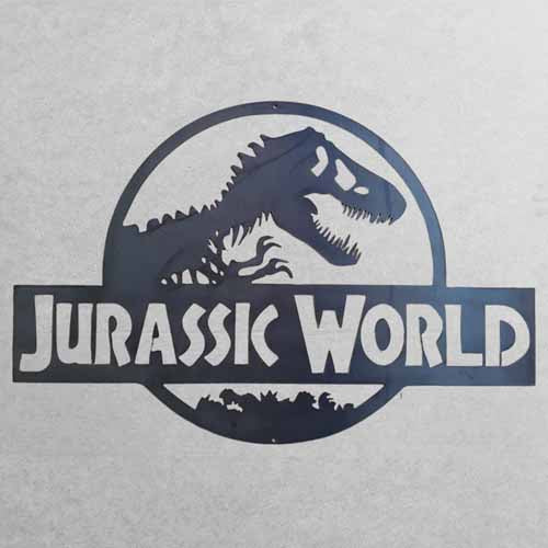 Jurassic World Wall Art - Raw Finish