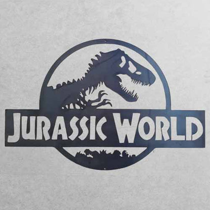 Jurassic World Metal Wall Art - Raw Finish