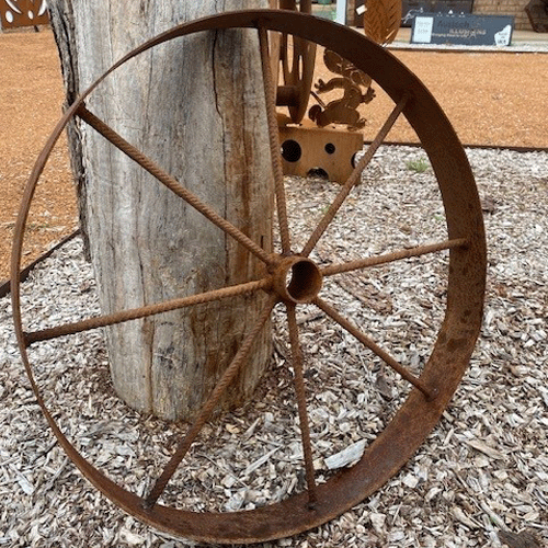 Wagon Wheel - Replica Rusty 650-670mm Diameter Each
