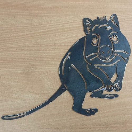 Quokka Wall Art - Raw Finish