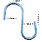 S Hooks Sign Hangers Pack of 10