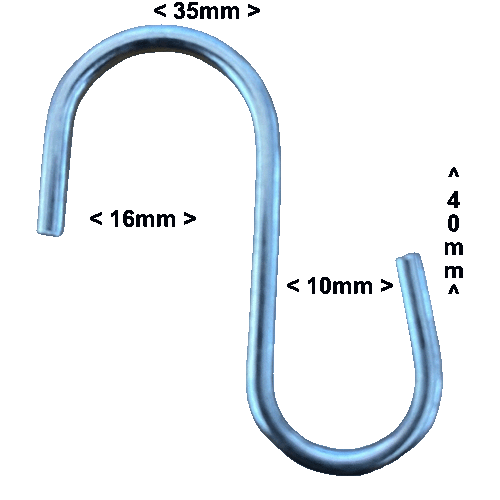Sign Post Hooks S Hooks Sign Hangers Pack of 10 – Austech Illusions