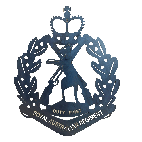 Royal Australian Regiment Badge - RAR - Metal Wall Art - Raw Finish ...