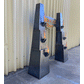 Jurassic Park Entrance - Medium Metal Art - Raw Finish Side View 2
