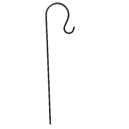 Metal Shepherd's Crook