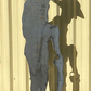 Giant Soldier Silhouette withe Rifle on Base - 1600mm High - Raw Finish - Metal Art 