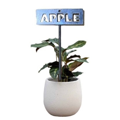 700954 - Garden Bed Sign - Rusty - Apple